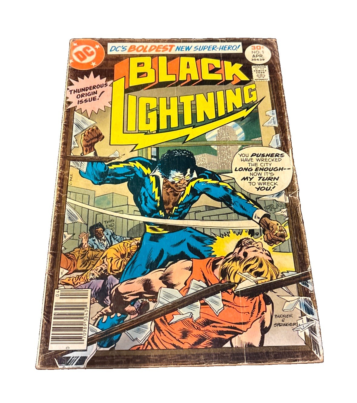 Black Lightning #1 (Volume 1) 1st Jefferson Pierce in Title Role. DC Comics 1977