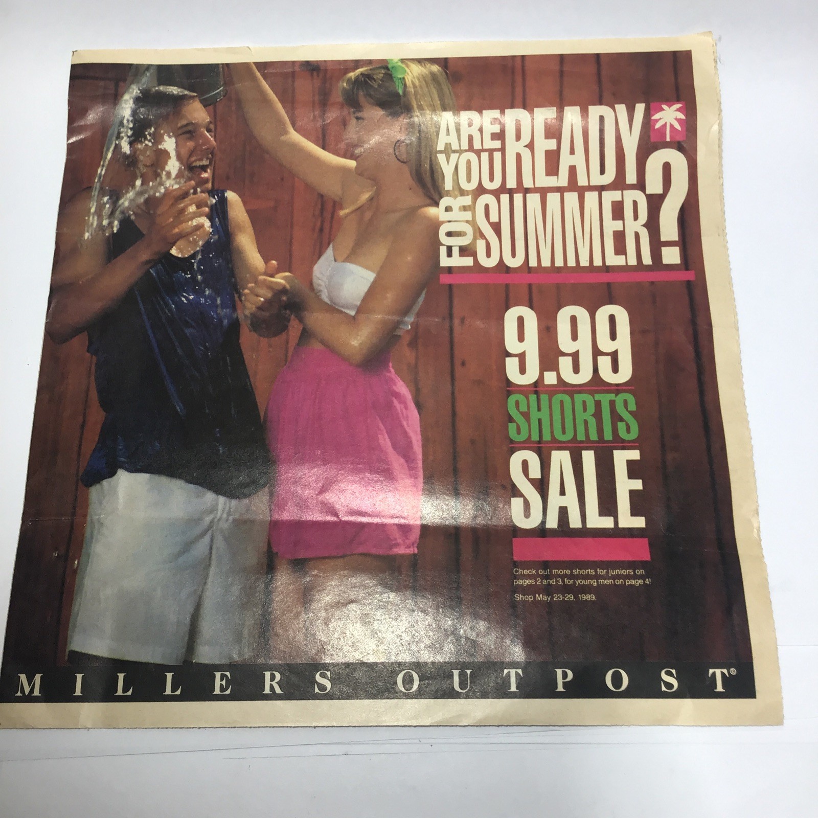 Vintage 1989 12 Pages Millers Outpost Newspaper Flyer Catalog