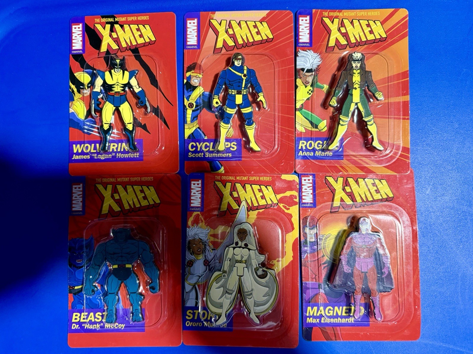 Heroes & Villains X-Men Pin Lot Wolverine Rogue Magneto Gambit Beast Storm 
