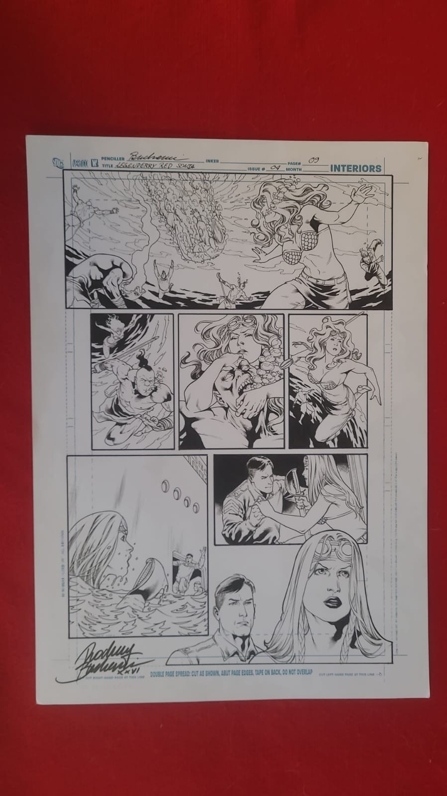 Rodney Buchemi - Legenderry Red Sonja # 4 page 9 - published art - 