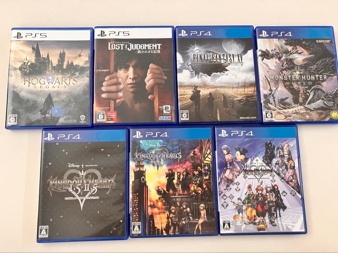 PS4 PS5 Games Lot 7 Titles KINGDOM HEARTS HOGWARTS LEGACY FF XV
