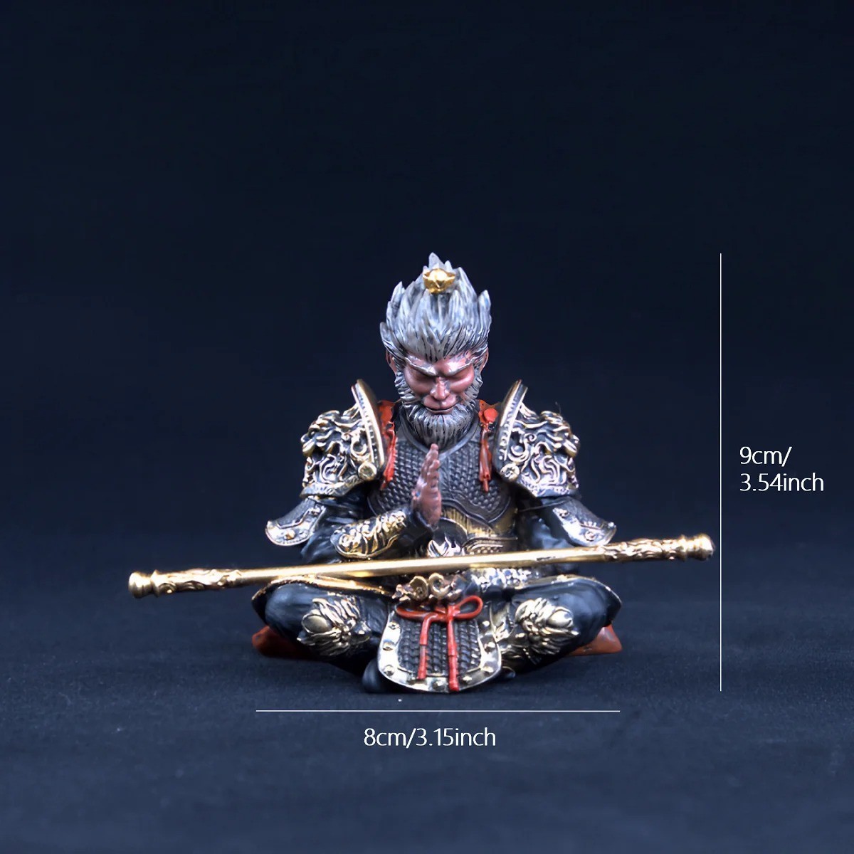 Monkey King Figurine Sun Wukong Figure Dashboard Ornament Collectible Decor
