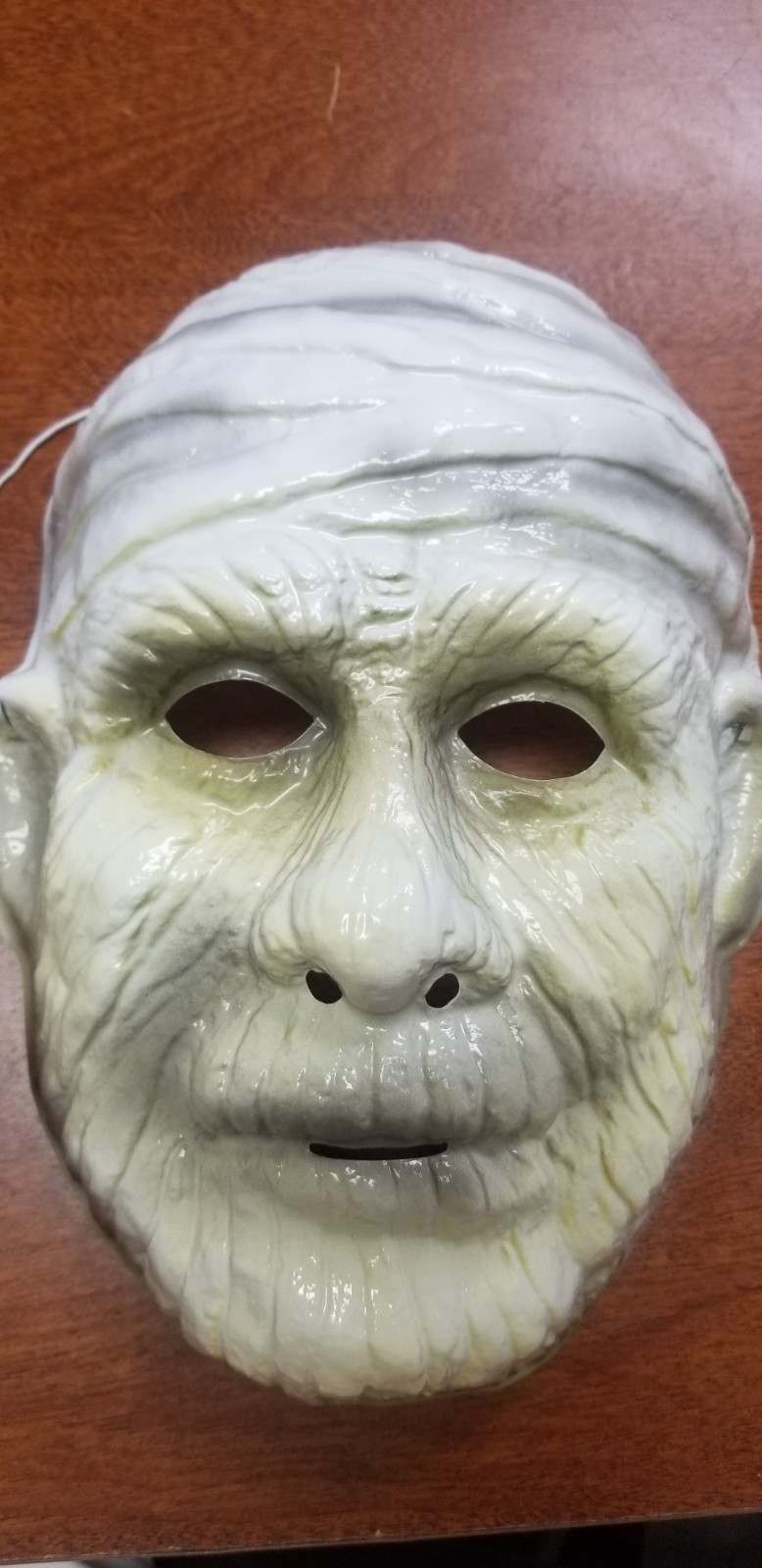 Vintage Mummy Boris Karloff Halloween Plastic Mask Ben Cooper NEW WITH TAGS🎃
