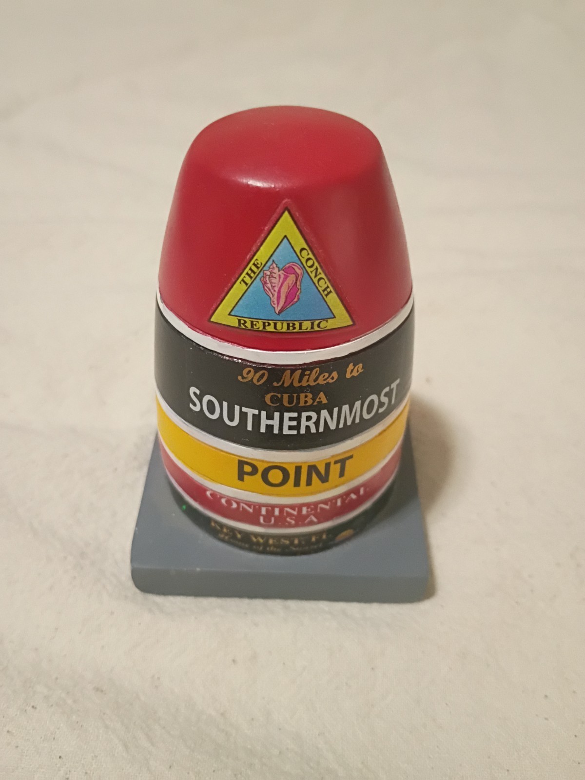Key West Southernmost Point Souvenir Figurine – *90 Miles to Cuba*