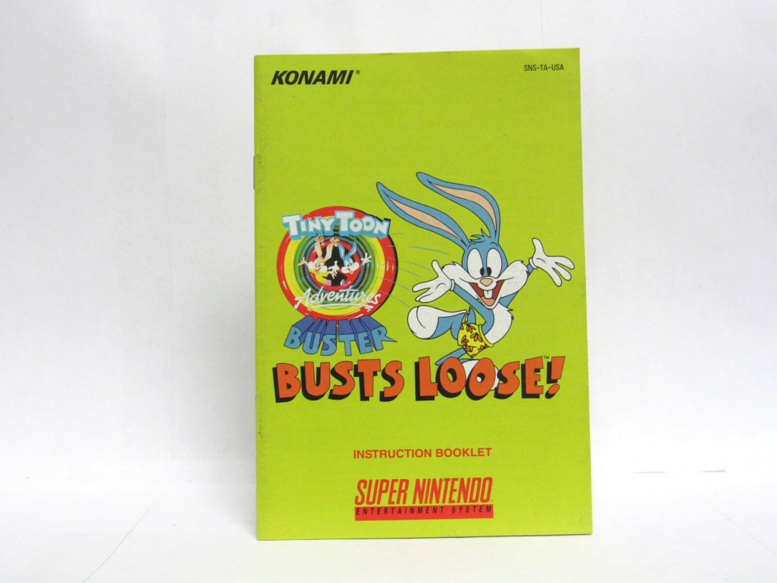 TINY TOON Buster Busts Loose Manual, no game SNES SUPER NINTENDO  