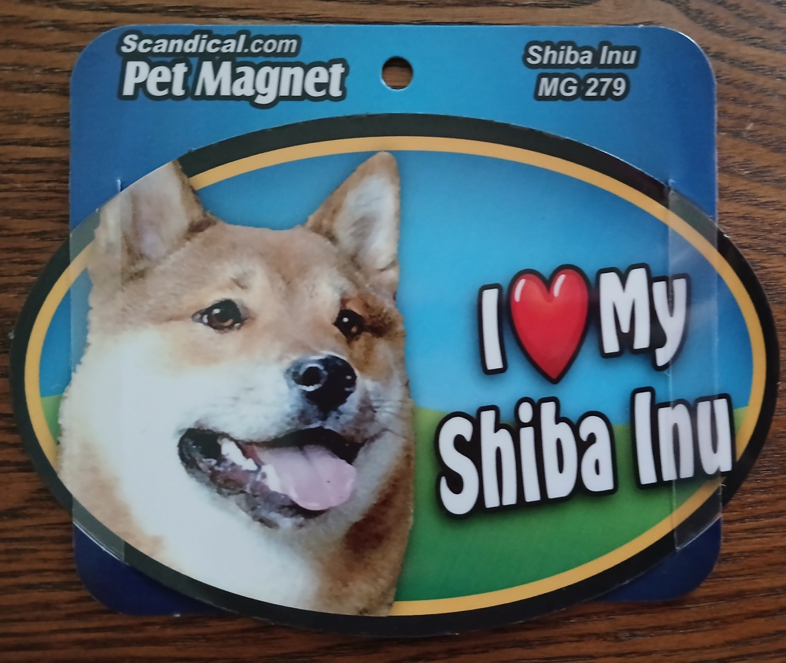 Scandical I Love My Dog Laminated Car Pet Magnet 4