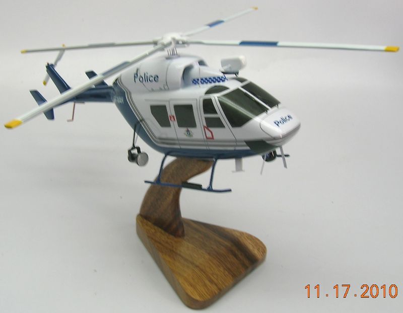MBB-Kawasaki BK-117 Helicopter Wood Model Replica Small 