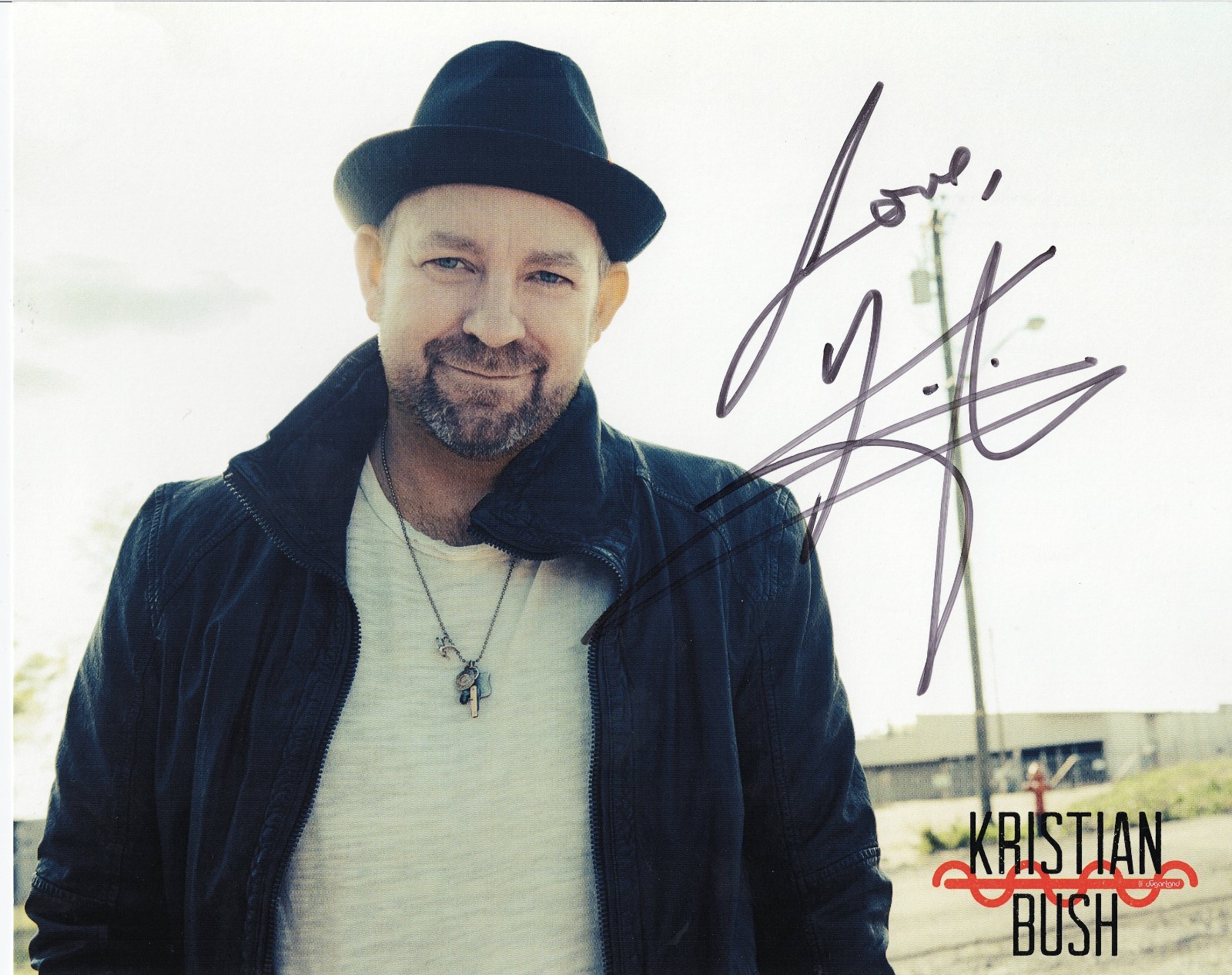 Kristian Bush (of Sugarland) Signed 10 X 10 Color Photograph