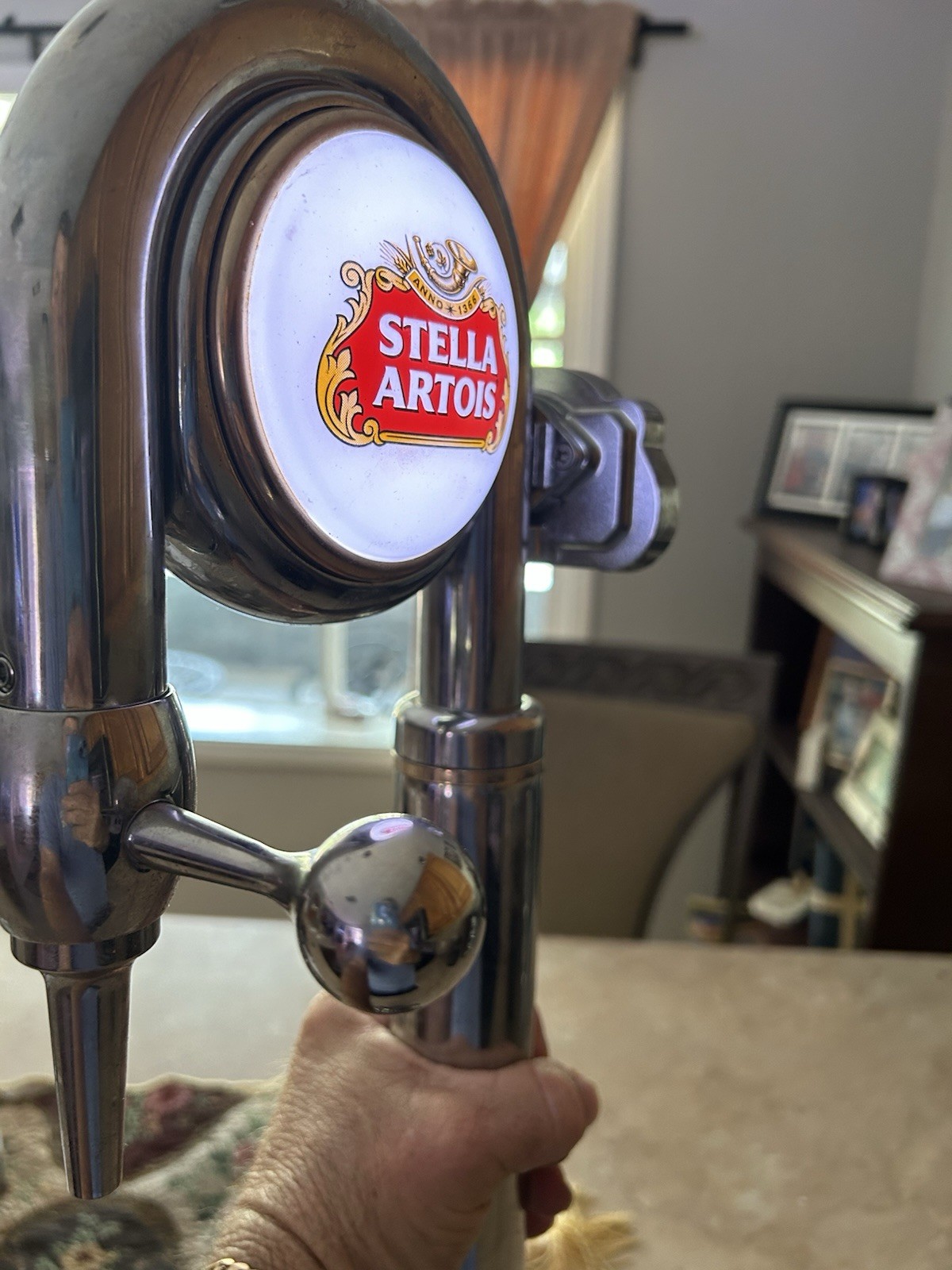 Large Lighted Stella Artois  Beer Tap Tapper