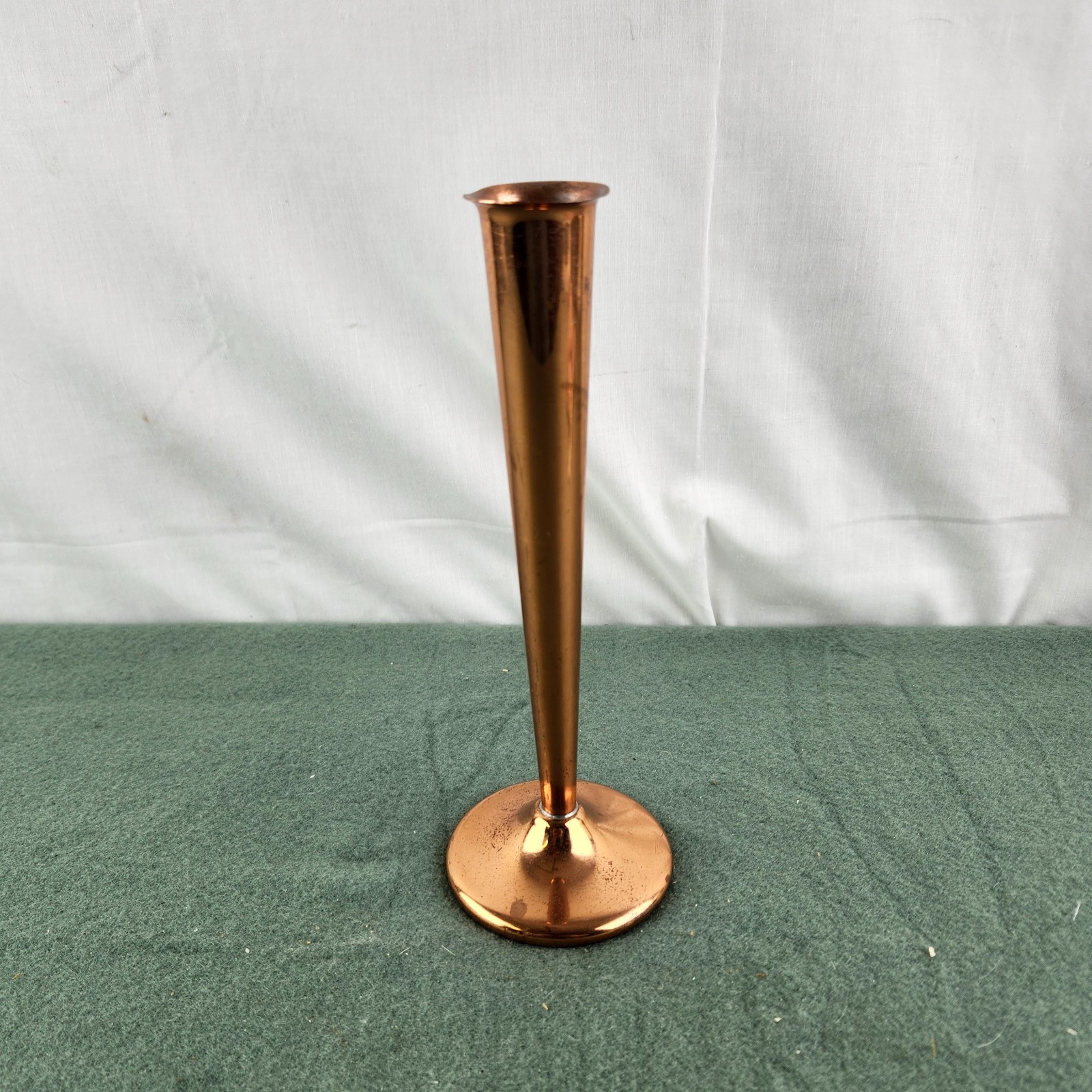 Vintage Mid Century Modern COPPERCRAFT GUILD Copper Bud Vase 8\