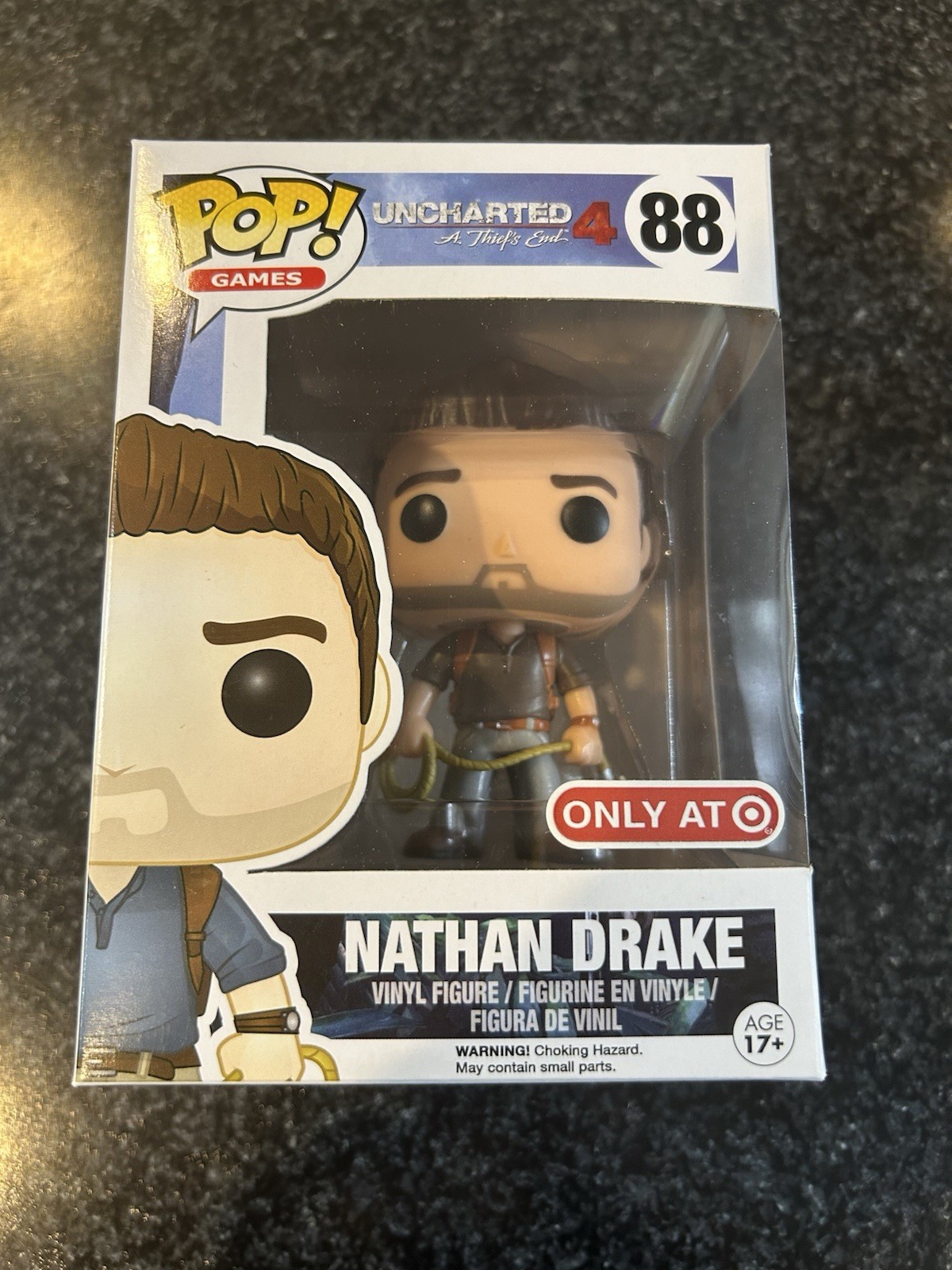 Funko Pop Vinyl: Nathan Drake (Brown shirt) - Uncharted Target Exclusive #88 F3