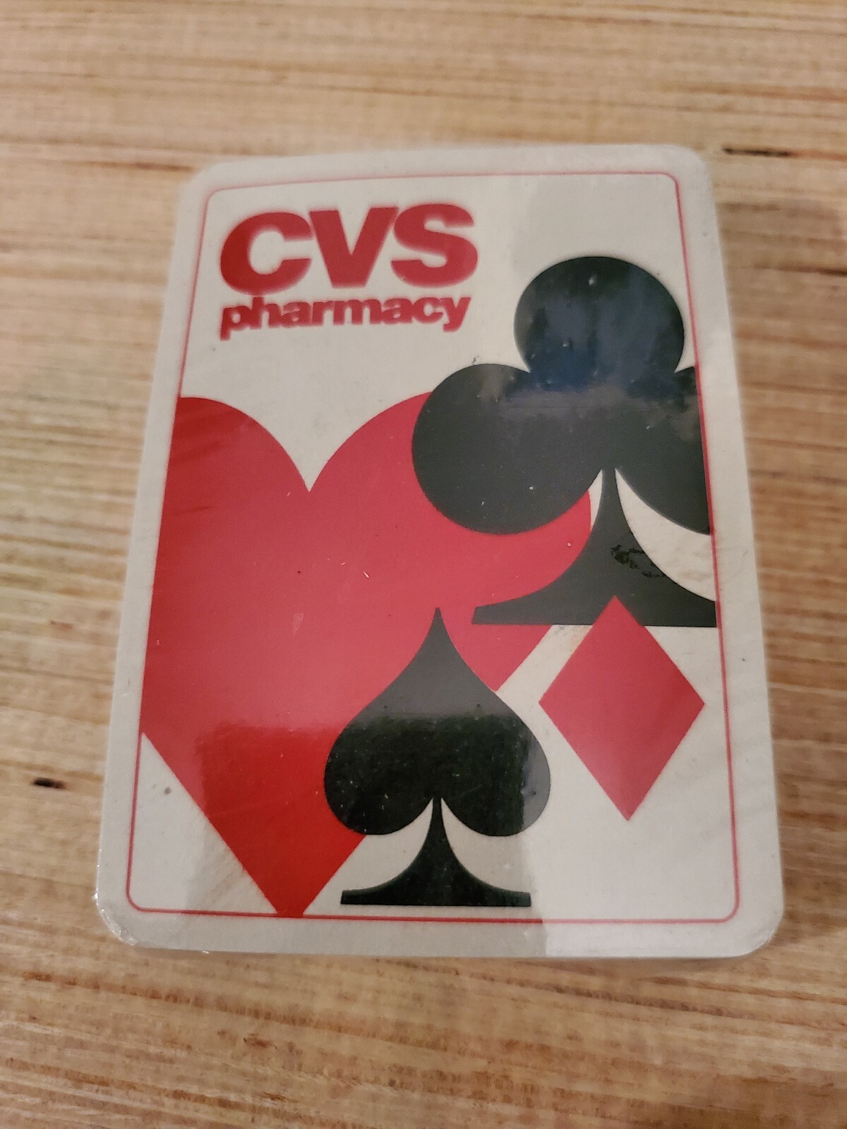 Vintage 1990 CVS Pharmacy Playing Cards Sealed Deck Pack Drug Store Advertising 
