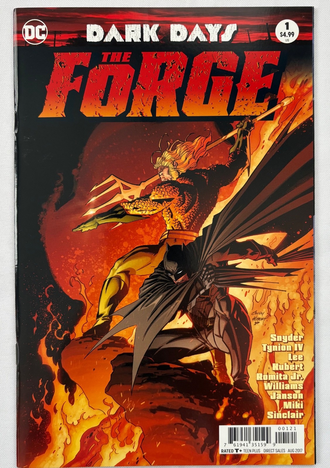 DARK DAYS THE FORGE #1 (DC Comics 2017) Variant Andy Kubert Cover NM NOS