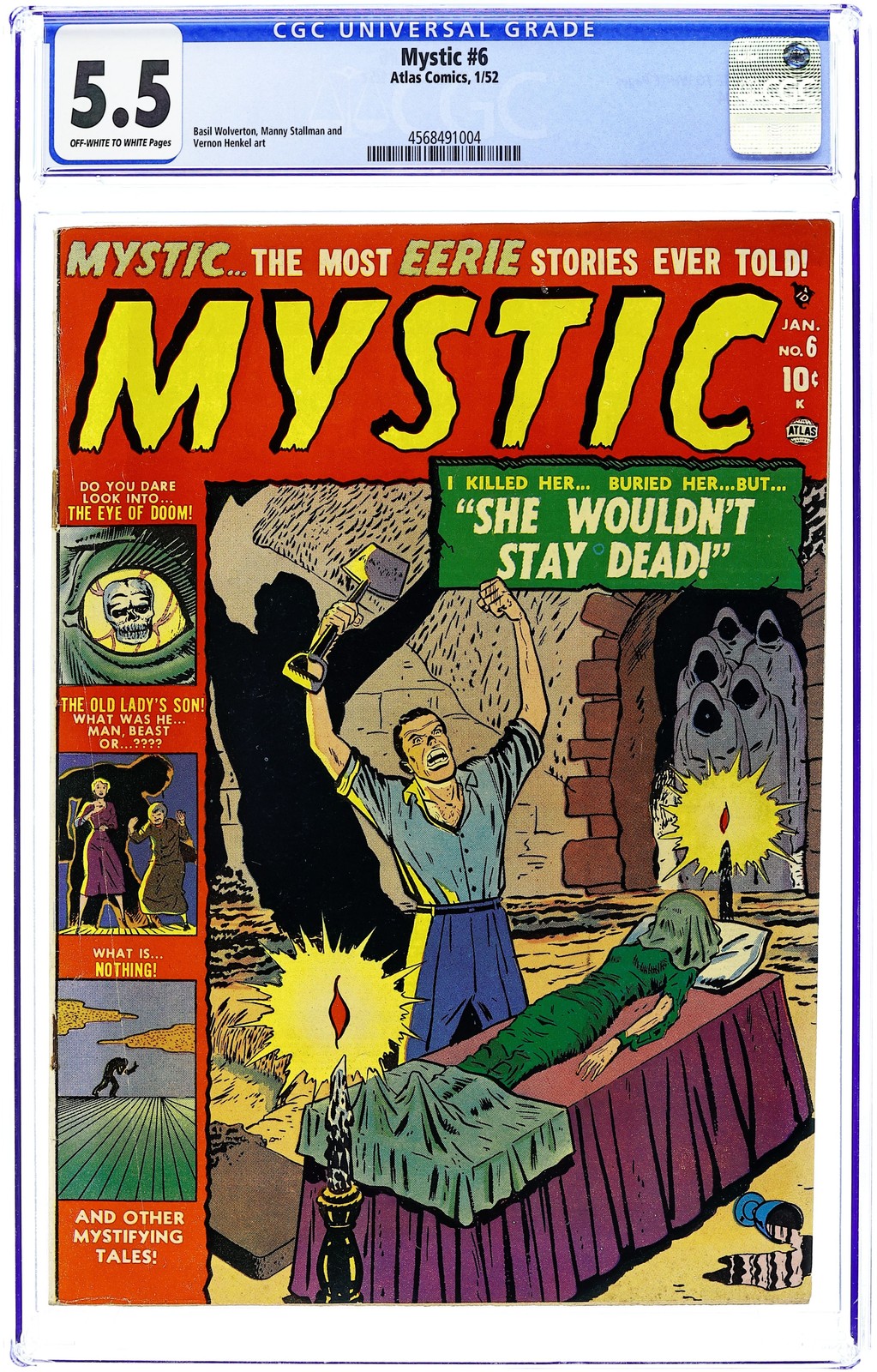 Mystic #6 CGC 5.5 1952 4568491004