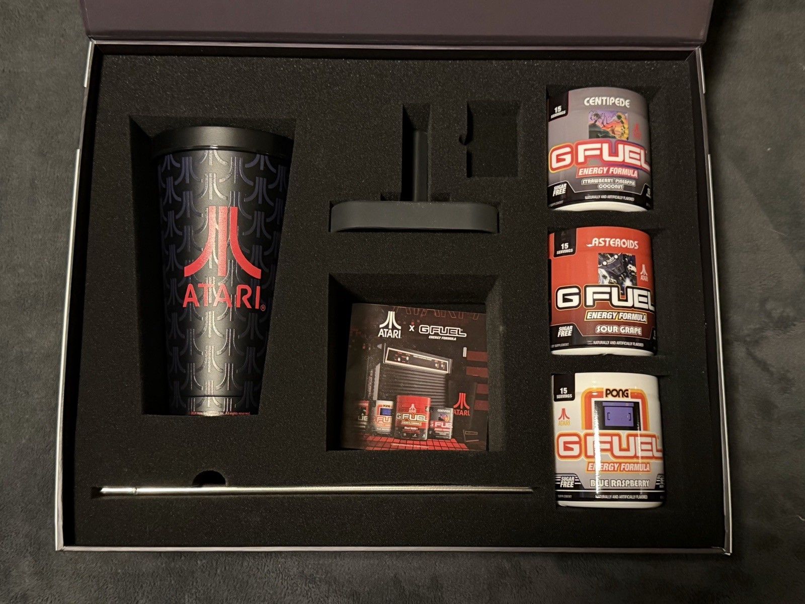 Gfuel Atari 2600+ Collectors Box With Shaker And 3 Tubs