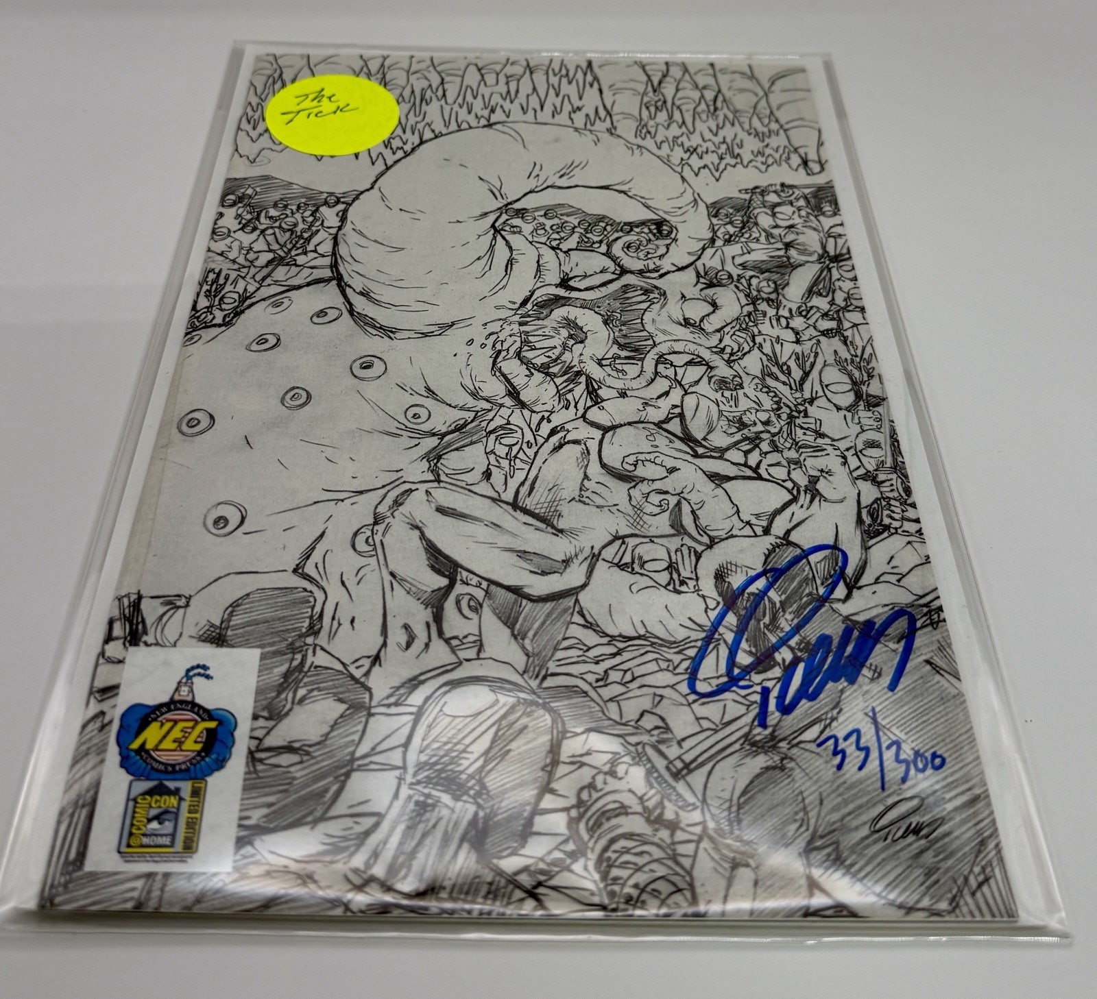 The Tick Signed Variant Cover 2020 San Diego Comic Con Limited Edition