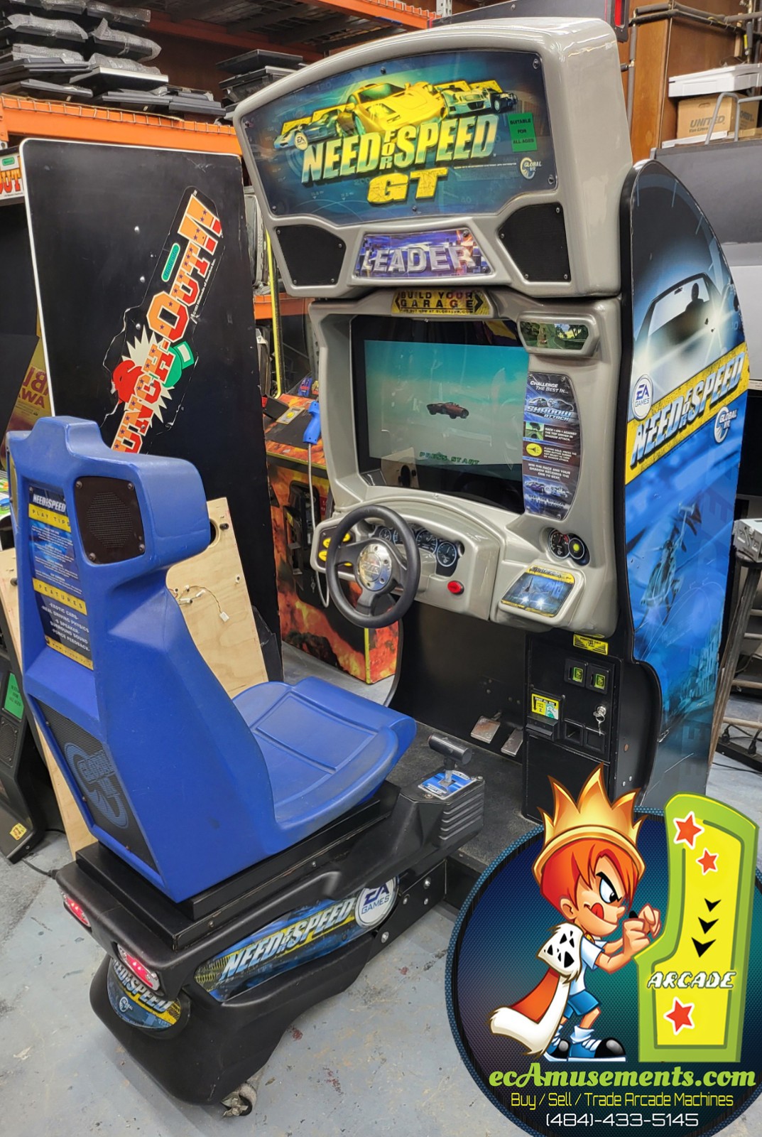 Global VR NEED FOR SPEED GT Arcade Sit Down Driving Racing Video Game - 24