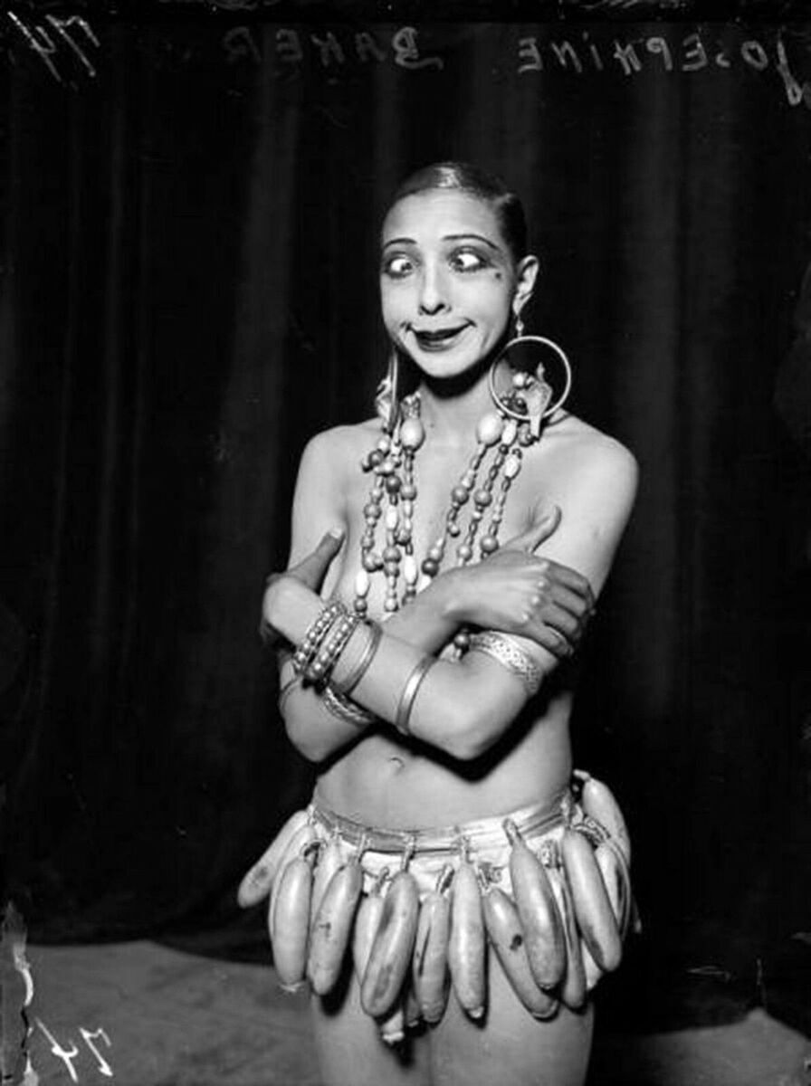 Josephine Baker With Dress 4x6 Picture Celebrity Print