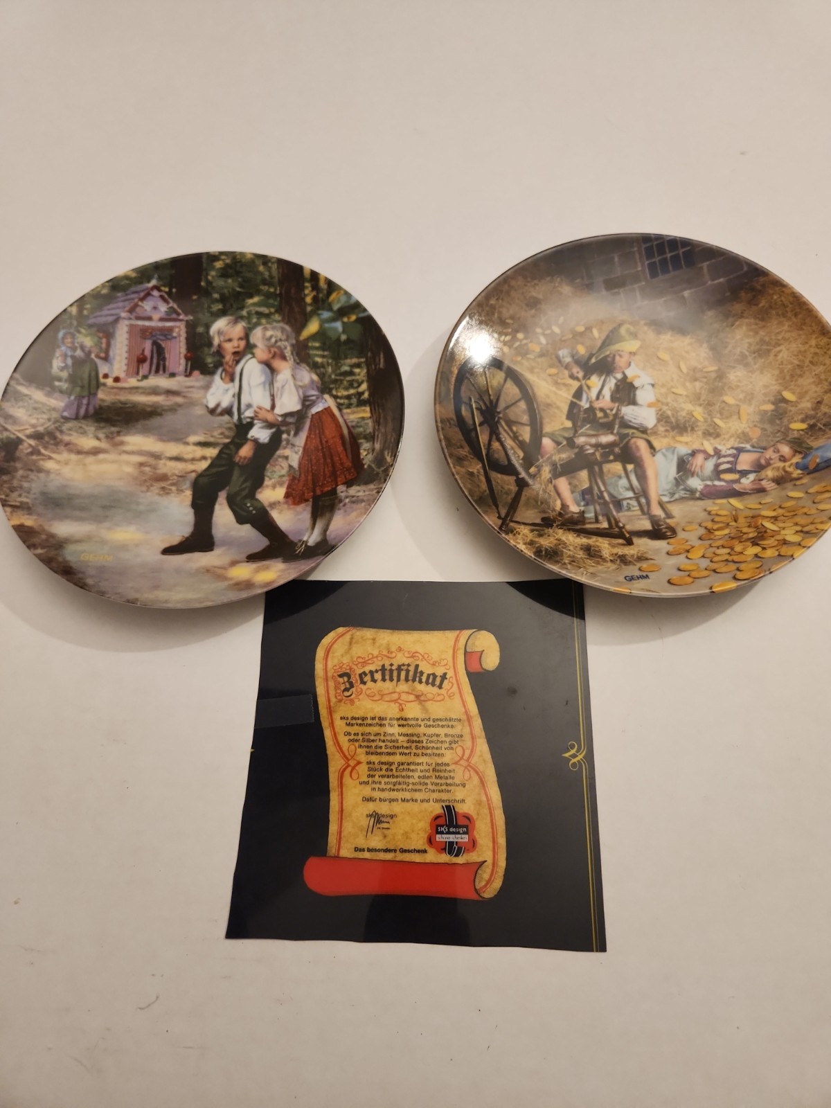 Set of 2 Konigszelt Bayern Grimm\'s Fairy Tales Collector Plates - Hansel &...