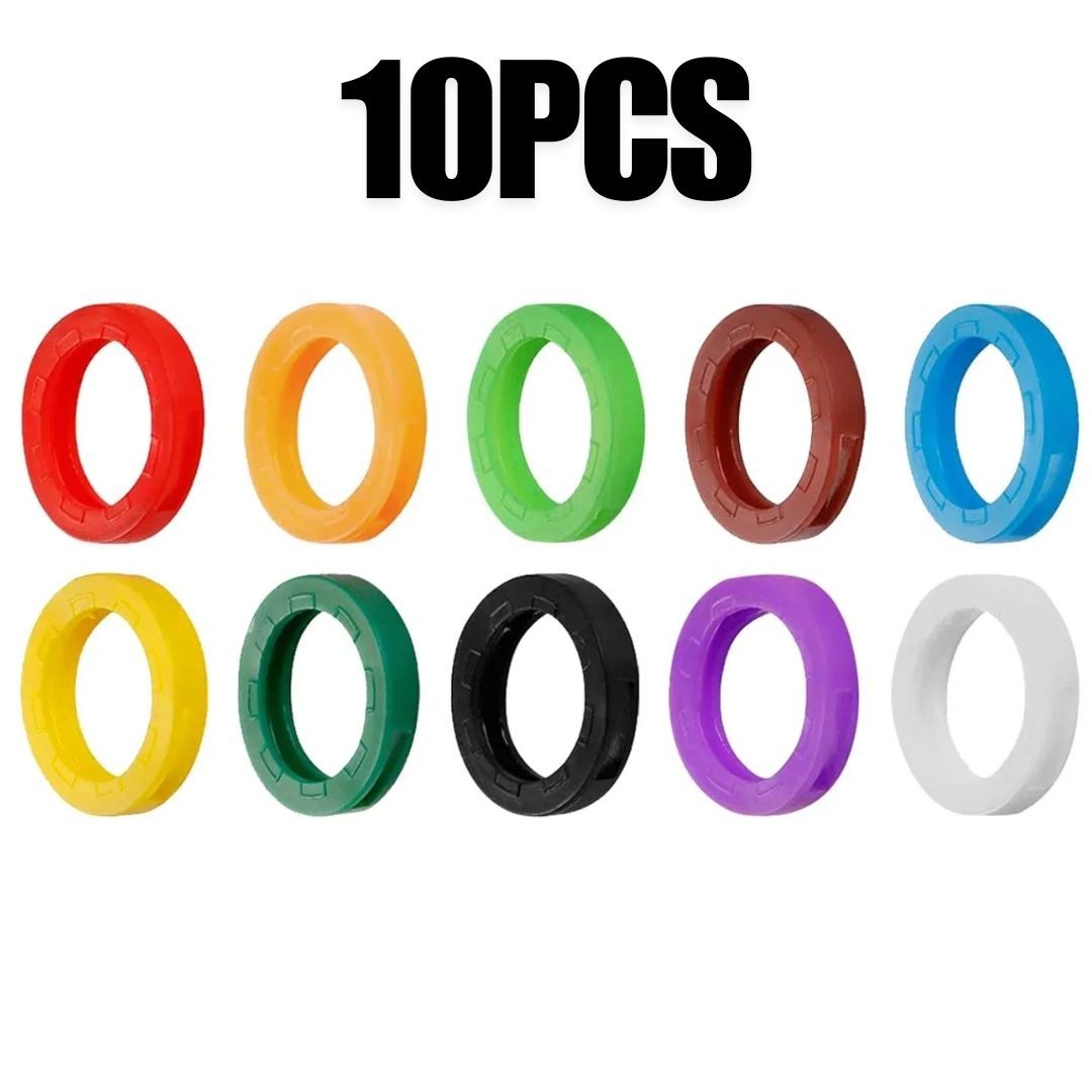 10-50PCS Silicone Key Covers Hollow Elastic Key Cap Protectors Color Markers New