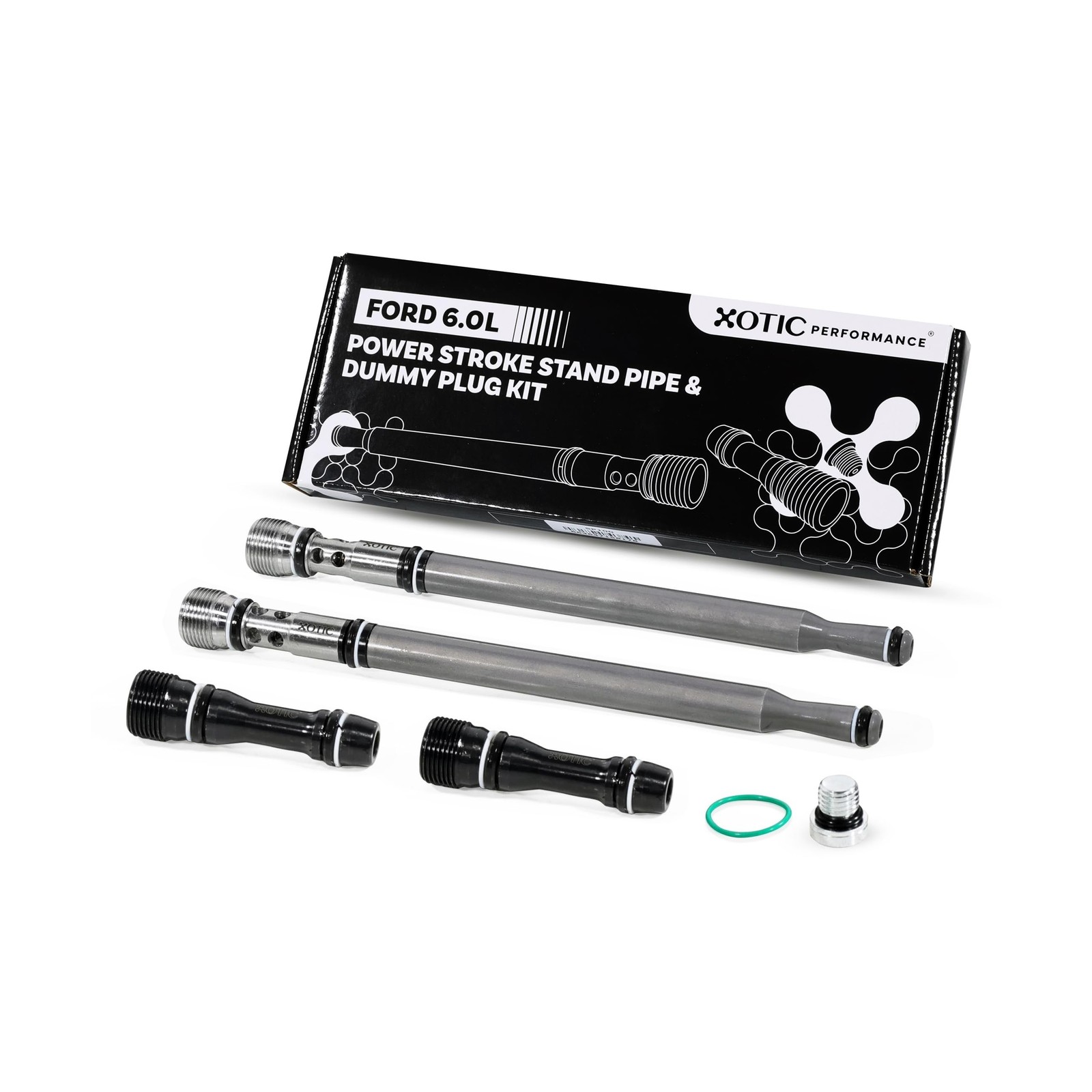 Upgraded Stand Pipe & Dummy Plug Replacement Kit for 2004.5-2010 Ford 6.0L Po...