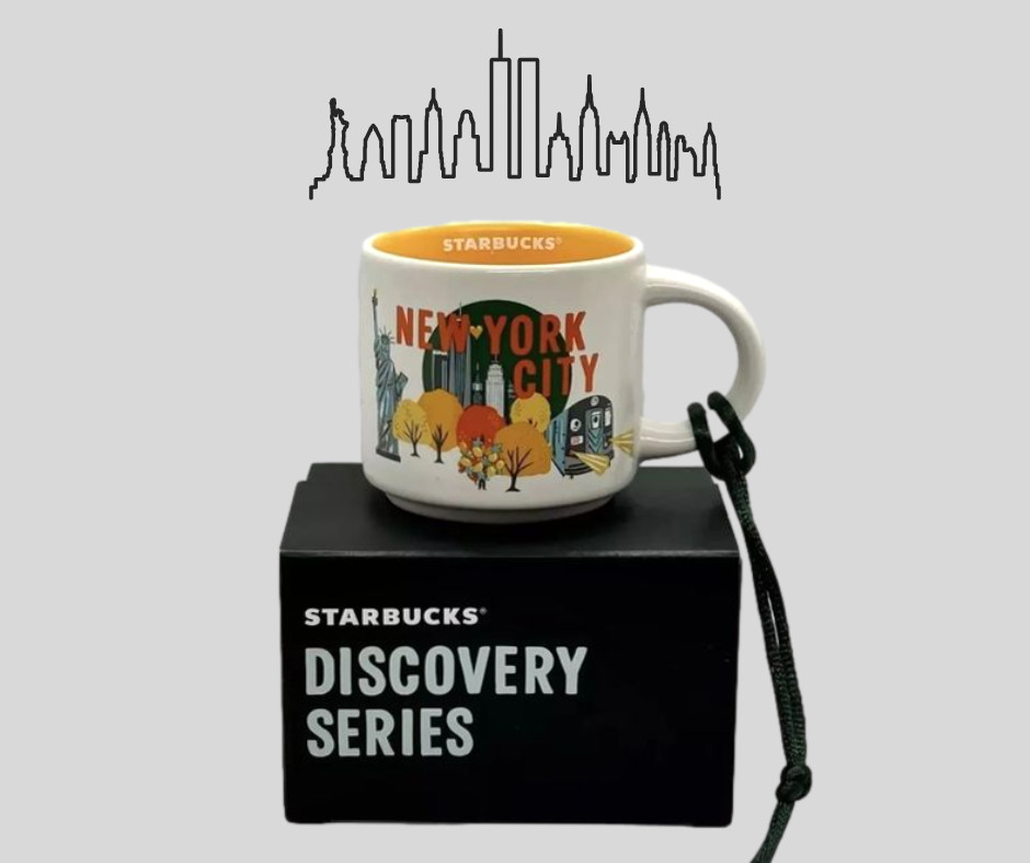 Starbucks New York City Ornament 2oz Mini Cup Mug Discovery Series Central Park