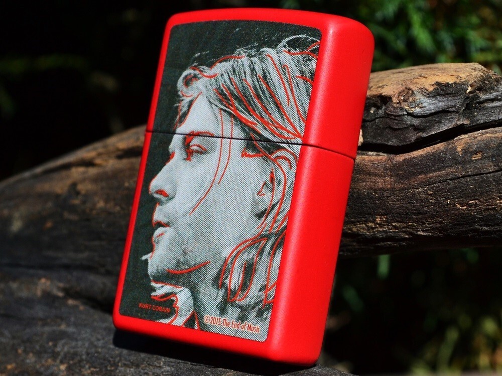 Kurt Cobain Zippo Lighter - Nirvana - Rare - Nevermind - Grunge - Drain You
