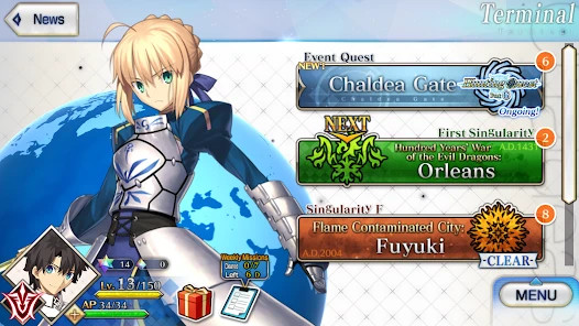 [NA] Fate Grand Order Global/NA Starter FGO NA 1350 SQ