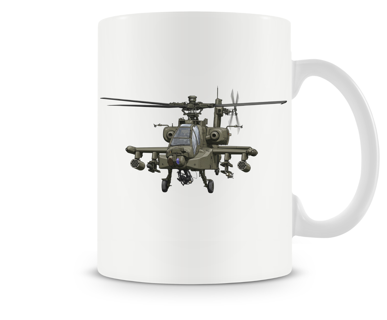 Boeing AH-64 Apache Ceramic Coffee Mug  - 15oz.