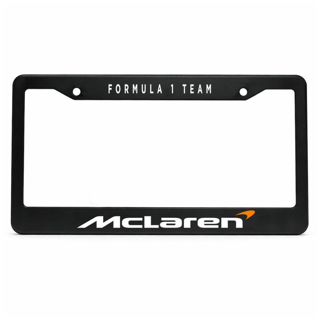 F1 McLaren Metal License Plate Frame 12x6 in US Standard Car Tag Fans Gift