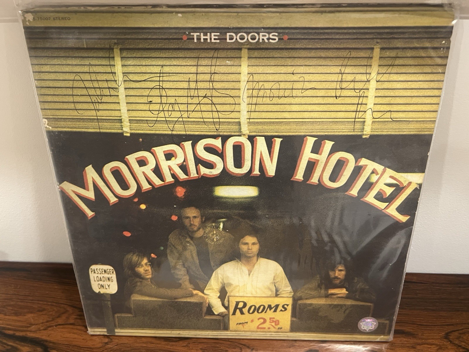🔥Doors Morrison Hotel Signed All 4 Morrison Manzarek Krieger Densmore 🔥