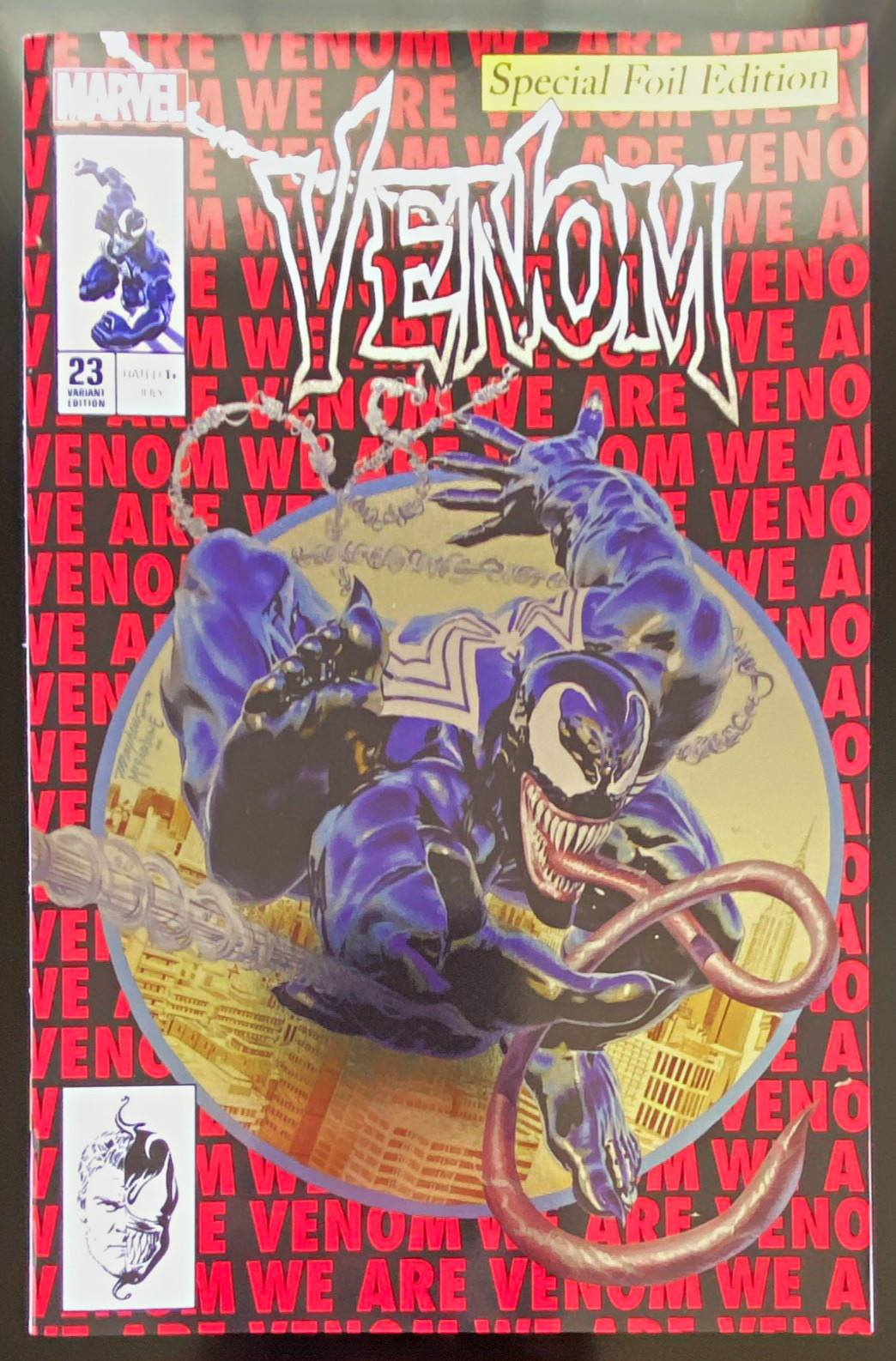 Venom 23  Special Foil Edition Variant Cover  Amazing Spider Man 300 Homage Cvr
