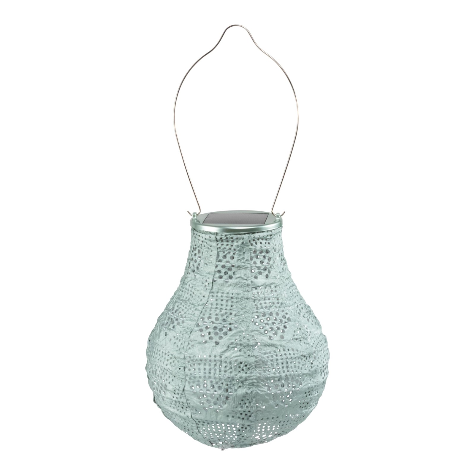 Allsop Bulb 8 Outdoor Solar Lantern Sage Fabric Multicolor Inch Standard Soji