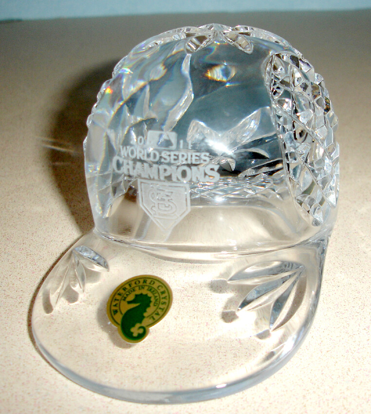 Waterford St. Louis Cardinals Crystal Baseball Cap World Series Champs 2011 New
