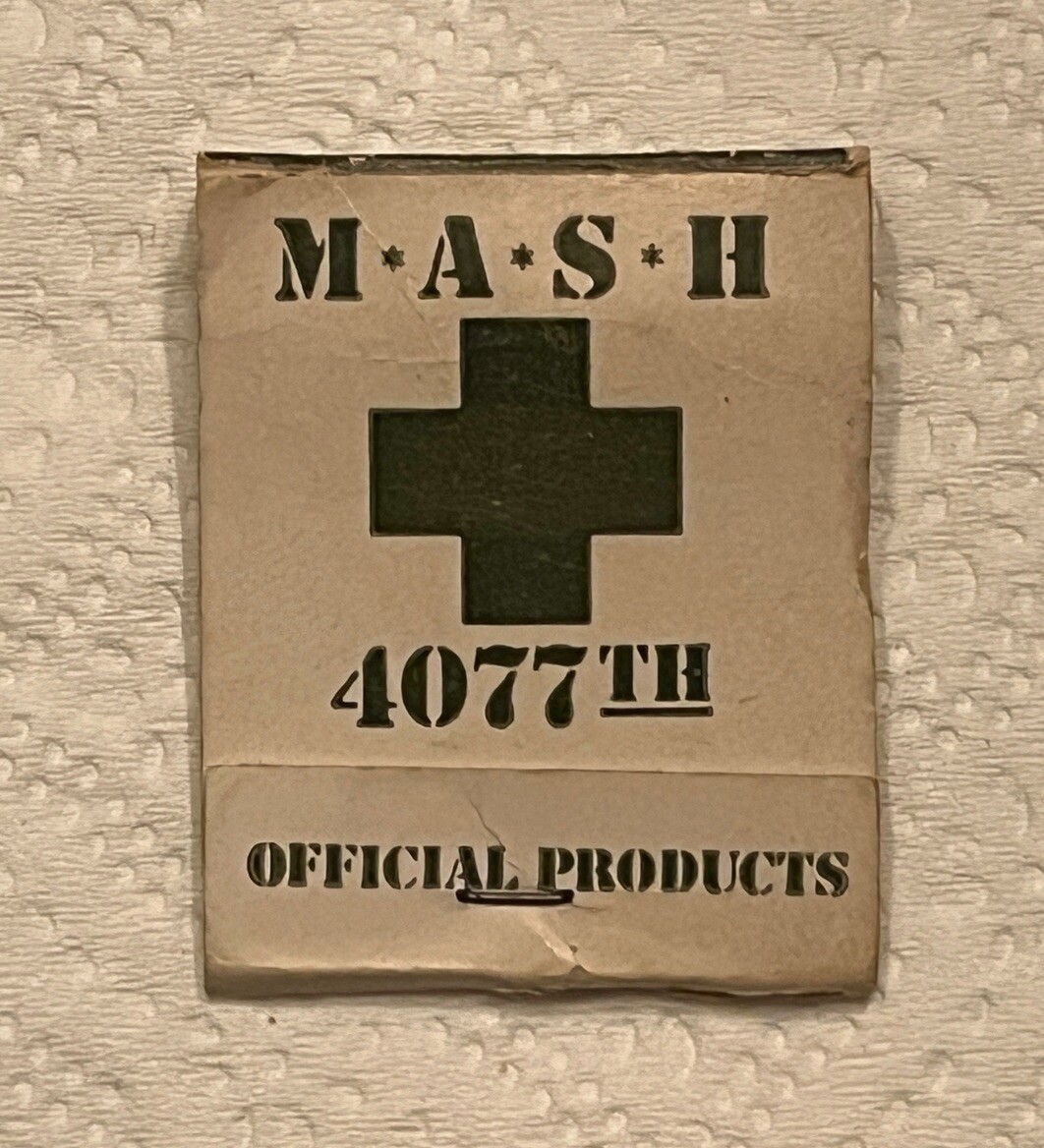 MASH 4077th MATCHBOOK MATCHES ARMY RARE