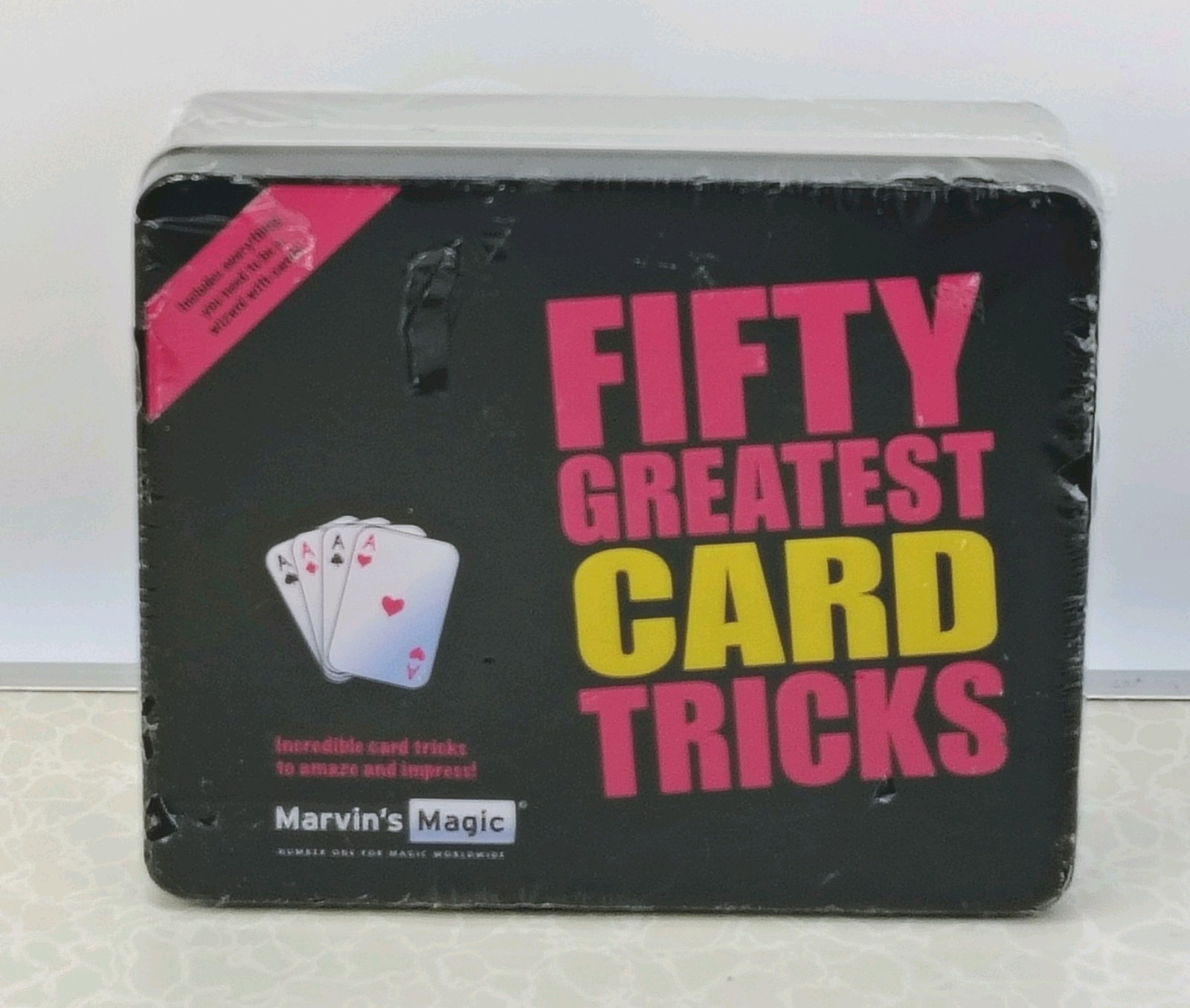 Marvins Magic Fifty Greatest Card Tricks Set Collectible Tin Brand New Sealed 