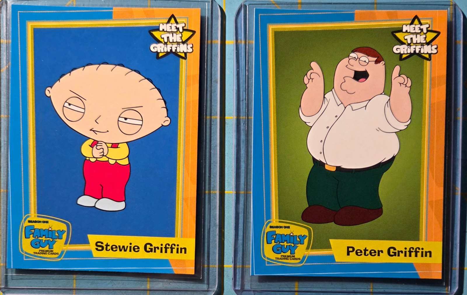2005 Inkworks Family Guy Season 1  Stewie & Peter Griffin   #2, #7