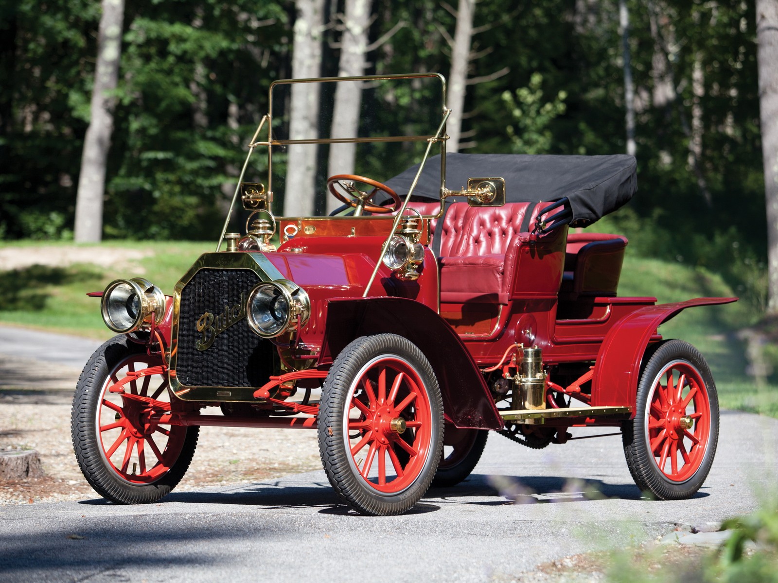Cars 1909 buick model g runabout retro Art Print Poster 11x17