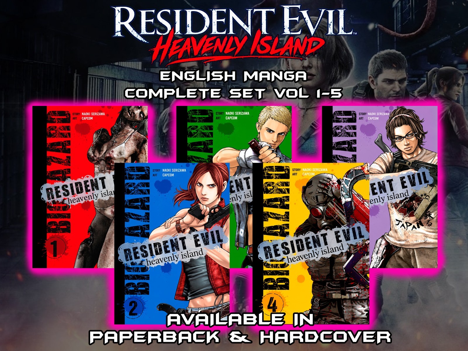 Resident Evil: Heavenly Island Complete Manga Set English | Paperback/Hardcover