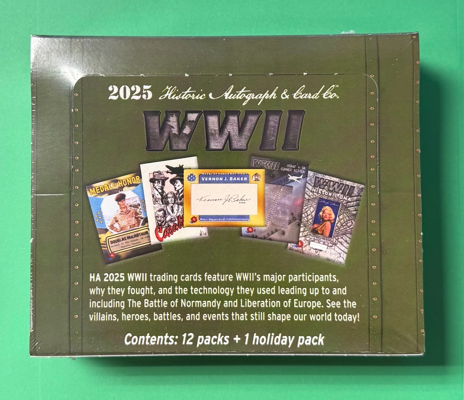 2025 HISTORIC AUTOGRAPHS WWII SEALED HOBBY BOX