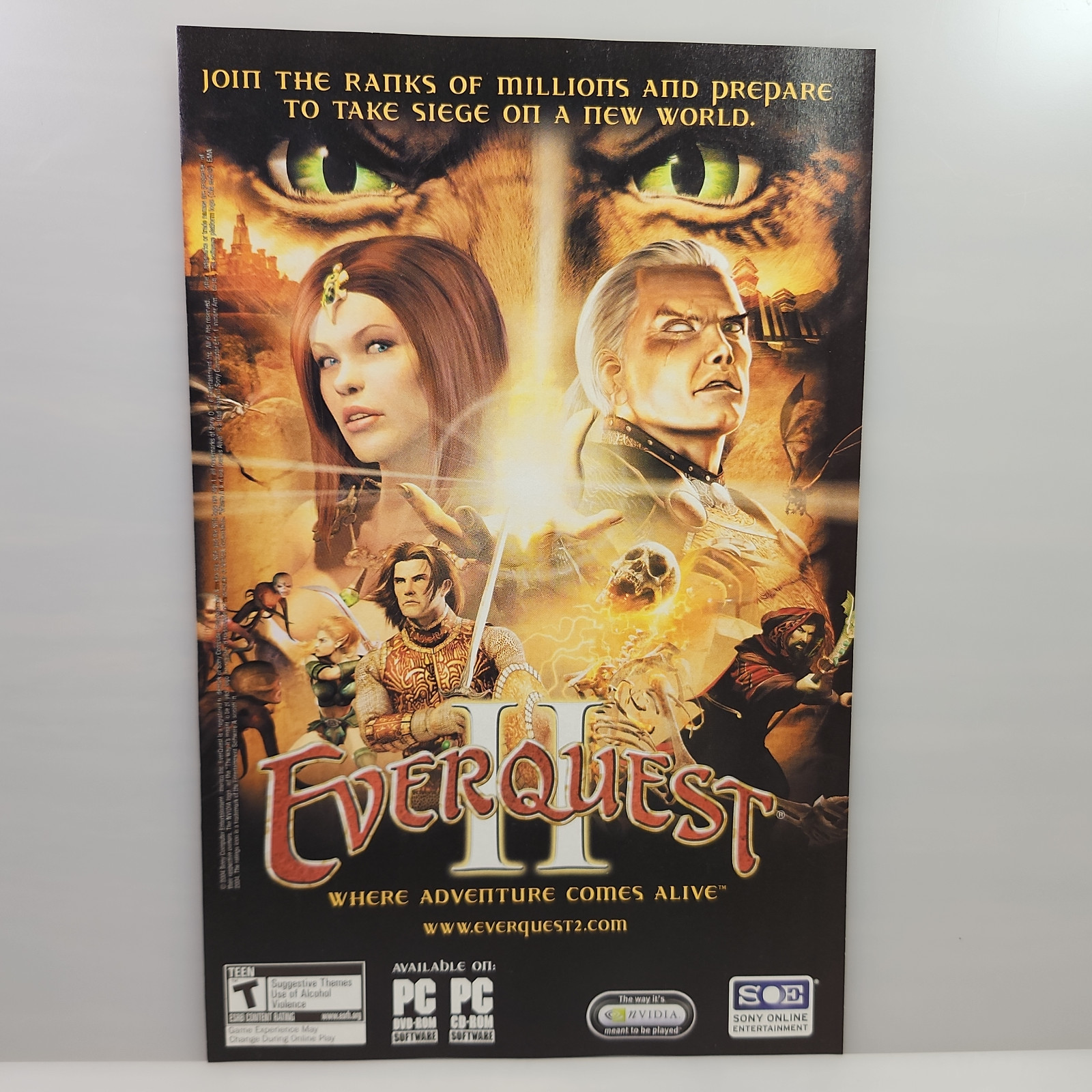 Everquest PC game Poster Ad 6.5x10 Vintage Advertisement -