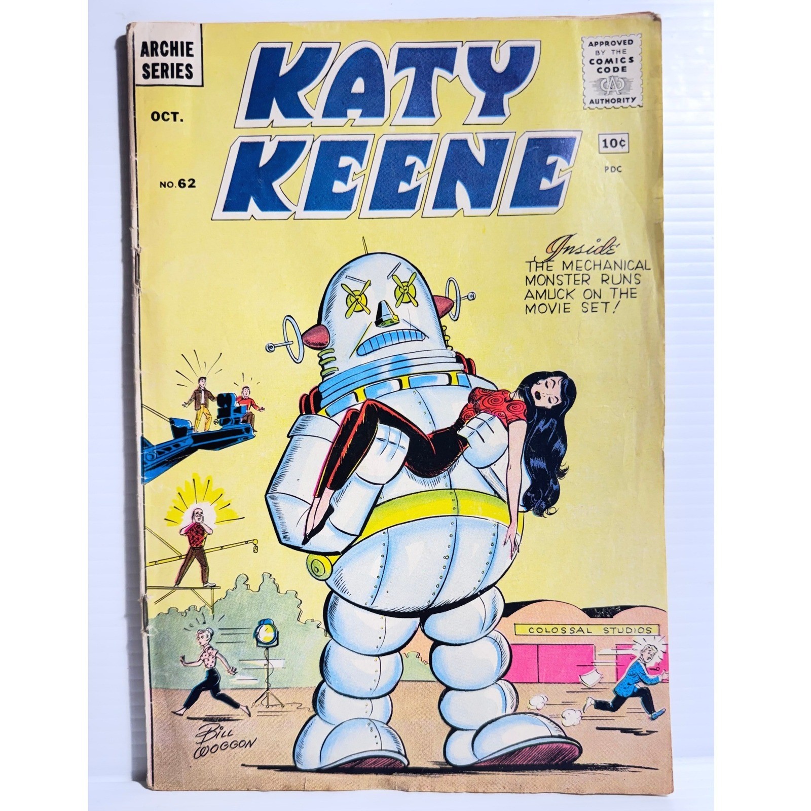 Vintage Katy Keene #62 1961 Archie Comics Final Issue Robot Cover Bill Woggon