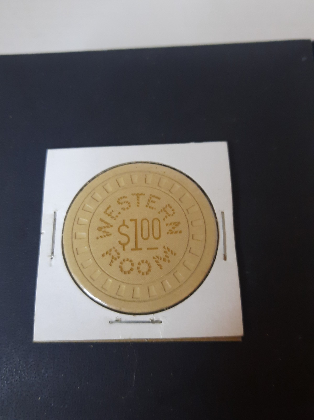 Vintage Galveston, Texas Casino Poker Chip. Western Room Market st.