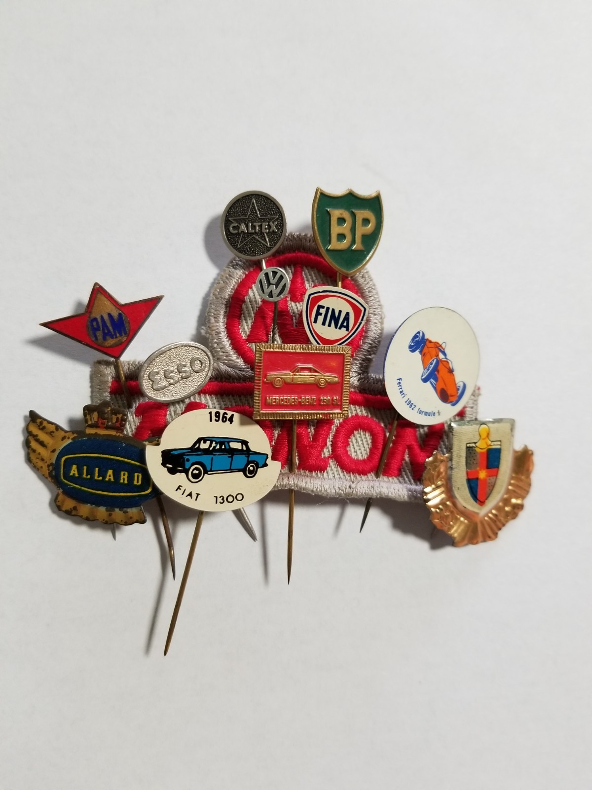 Petroleum Automotive Themed Vintage Stick Pin Lot of 11 Caltex BP Esso Cadillac