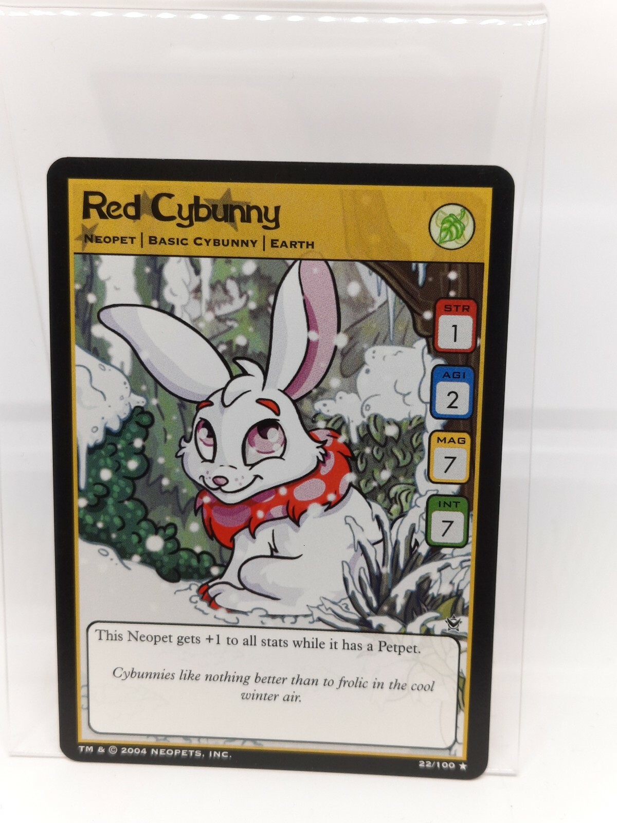 Red Cybunny 22/100 Return Of Dr. Sloth Rare Neopets 2004
