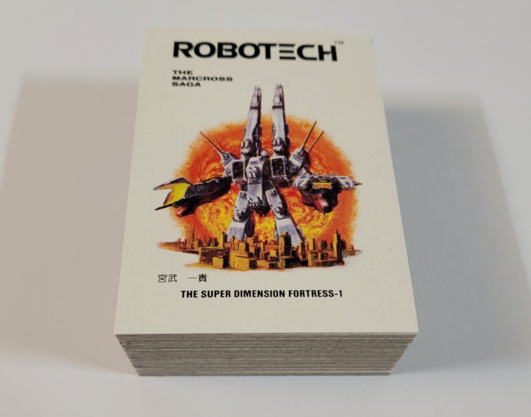 1986 ROBOTECH MACROSS SAGA Nice COMPLETE CARD SET 60 NM/MT Harmony Gold MATCHBOX