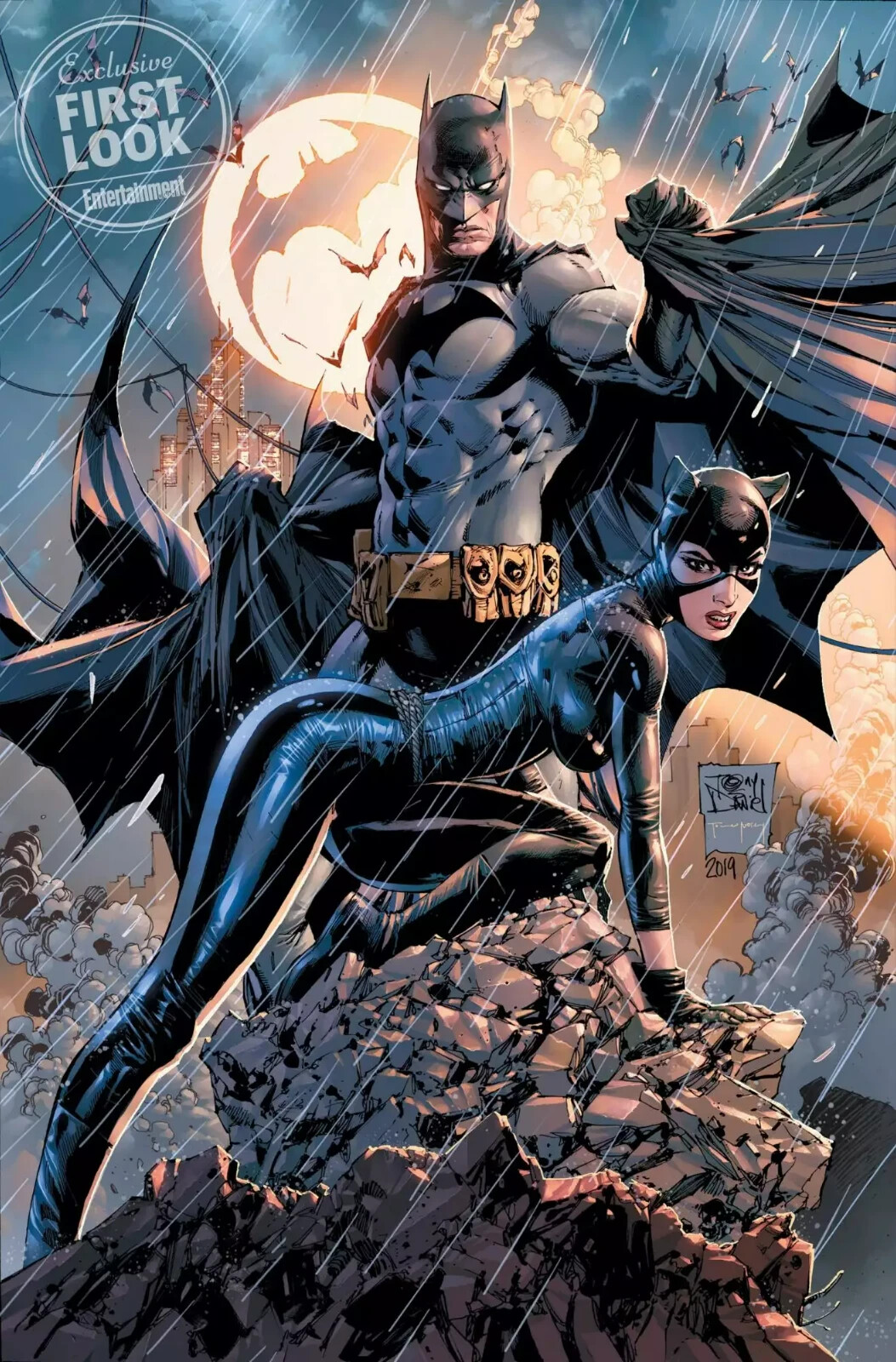 BATMAN and CATWOMAN 11x17 Bruce Wayne POSTER DCU DC Comics Superman DCEU Art