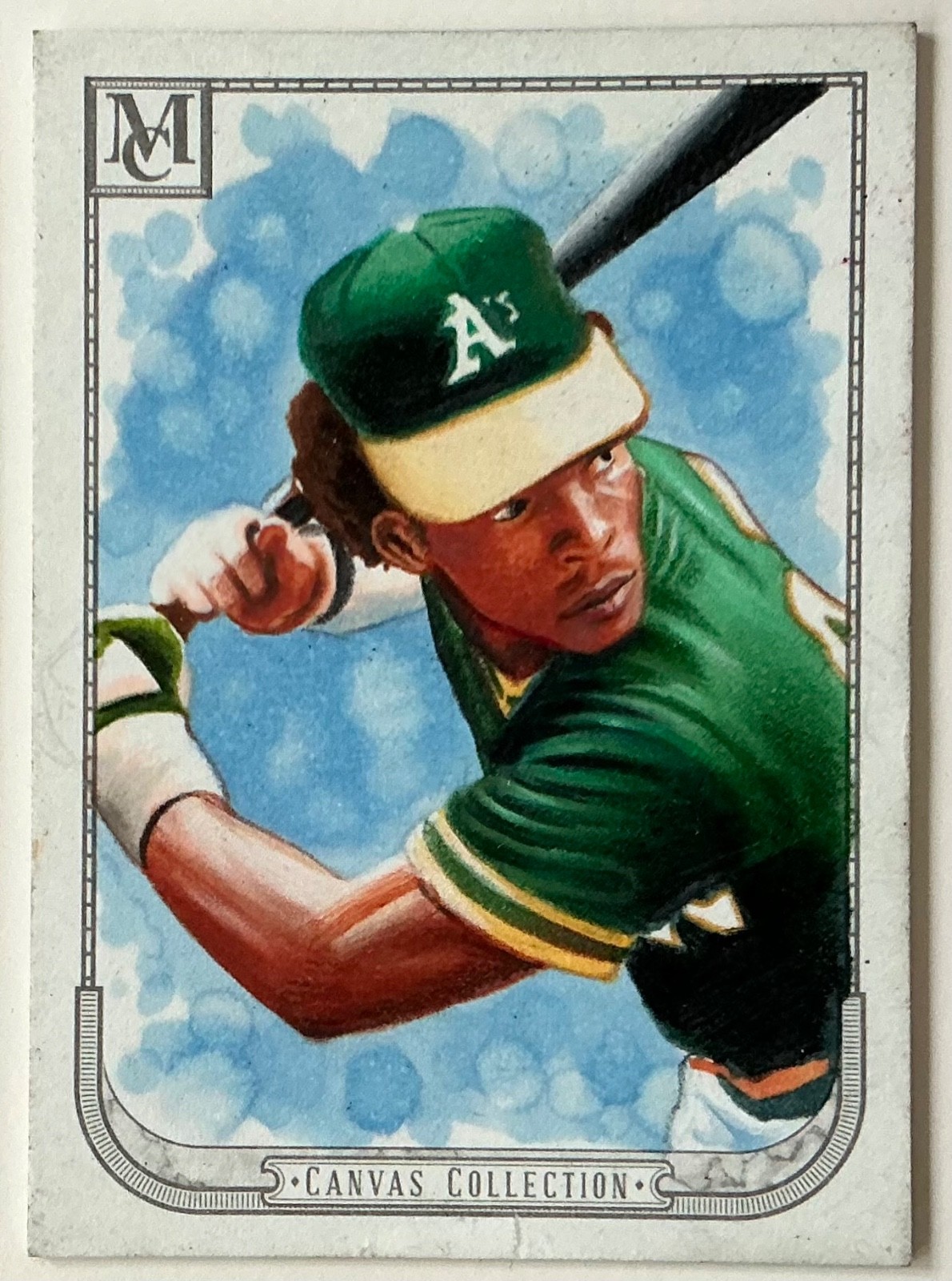2018 Topps Museum Collection Rickey Henderson Artist Sketch Card 1/1 Gary Kezele