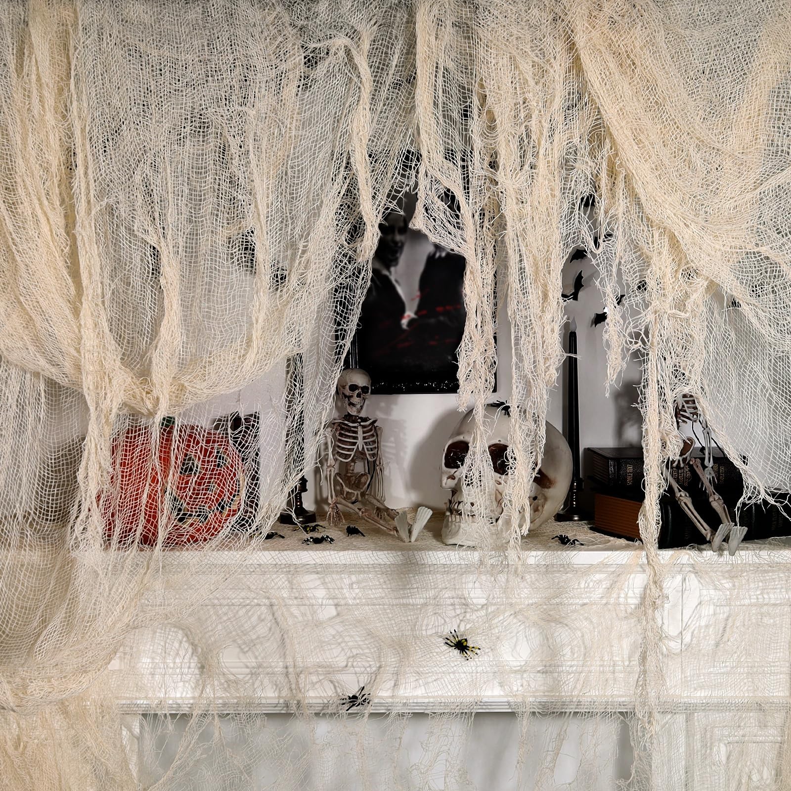 320 x 80 in Halloween Creepy Cloth for Yard and Outdoor 320