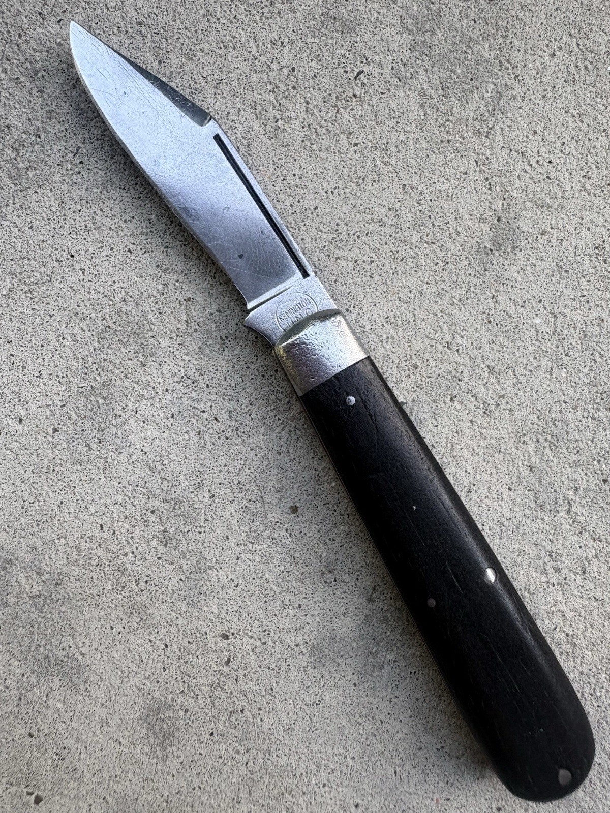 Vintage 1910-1940 Remington umc number r01 model one blade pocket knife ebony 